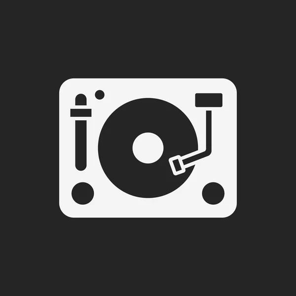 DJ δίσκο εικονίδιο — Διανυσματικό Αρχείο