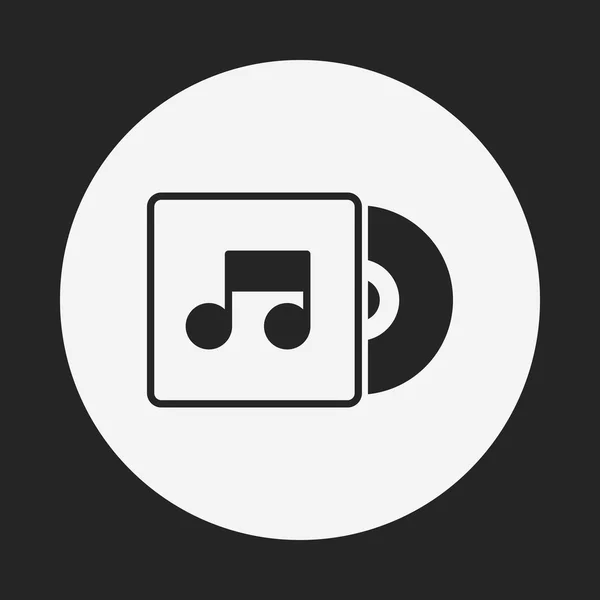 Icône de feuille de CD — Image vectorielle