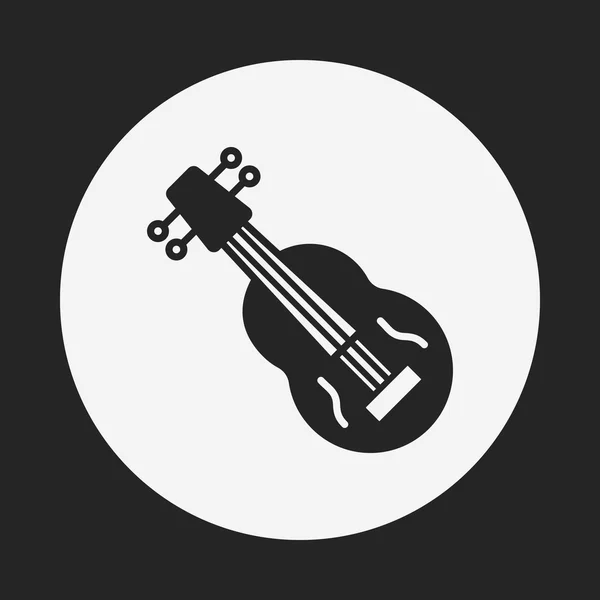 Musical instrument violin icon — Stock Vector