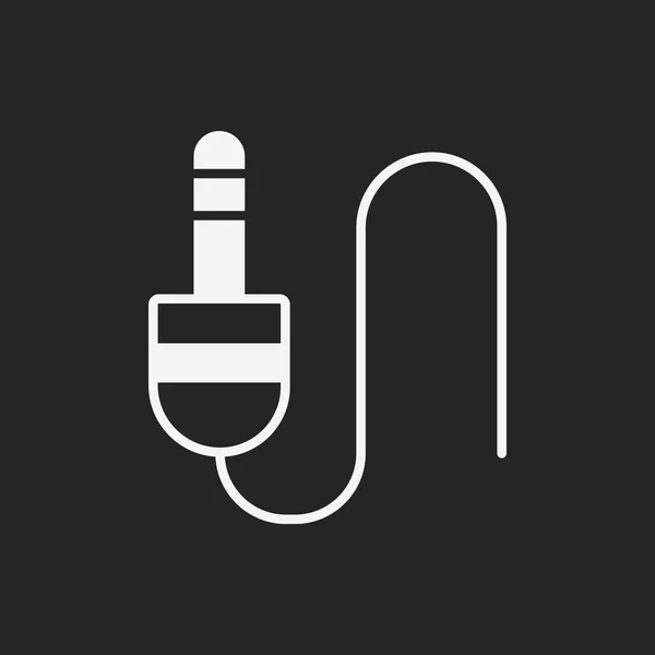 Audio cable icon — Stock Vector