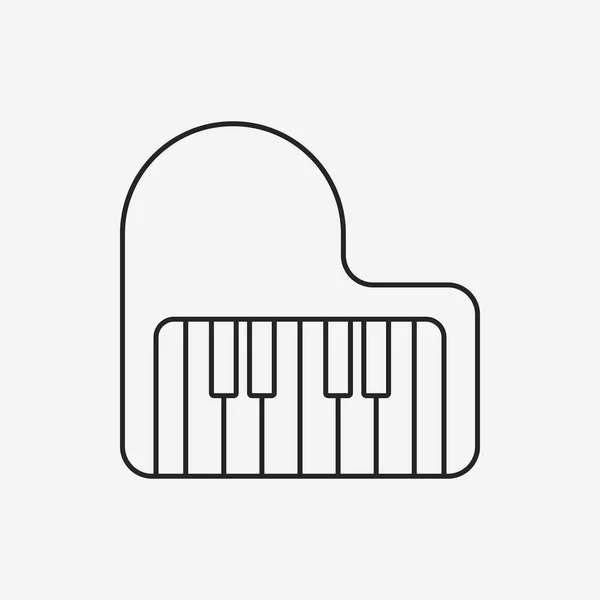 Icône de ligne d'instrument de musique — Image vectorielle
