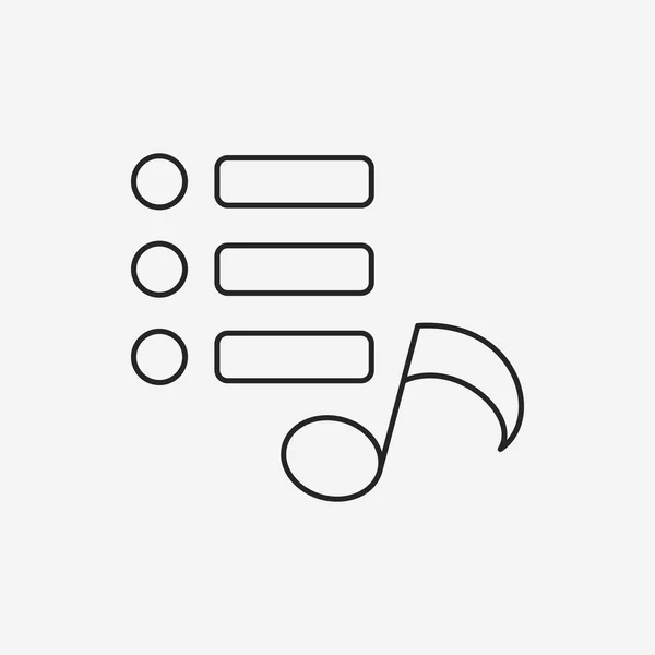 Music line icon — Stock Vector