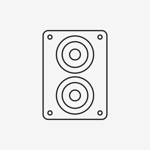 Icono de línea estéreo — Vector de stock
