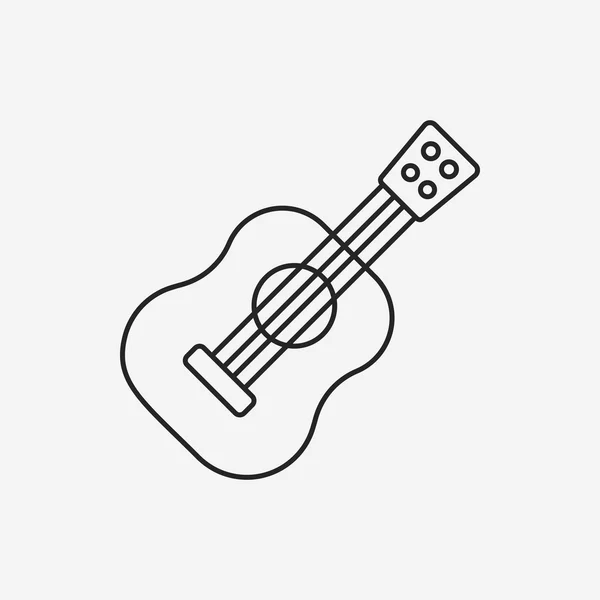 Guitar line icon — Stock Vector