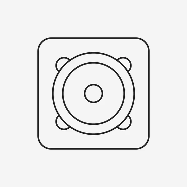 Icono de línea estéreo — Vector de stock