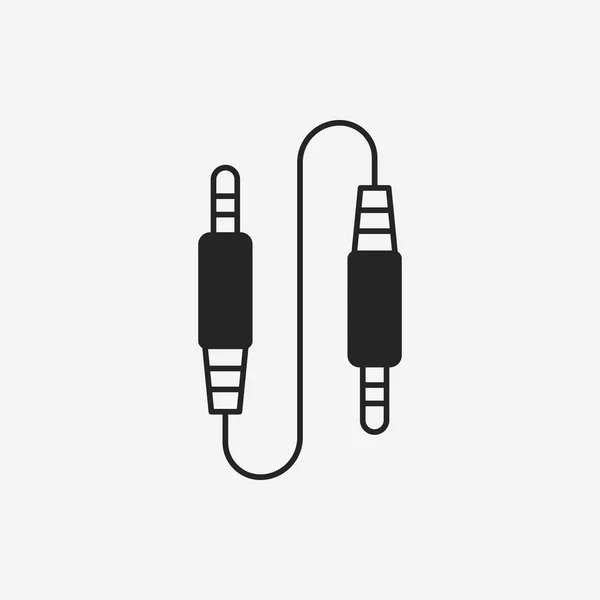 Audiokabel pictogram — Stockvector