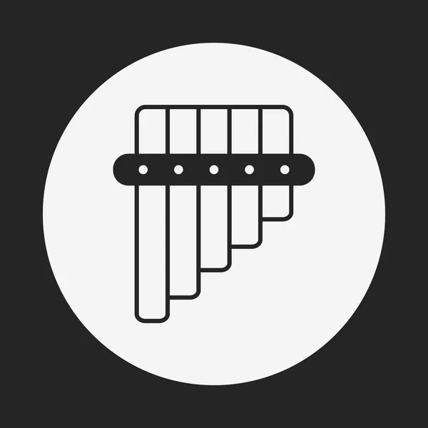 Fluit-pictogram — Stockvector