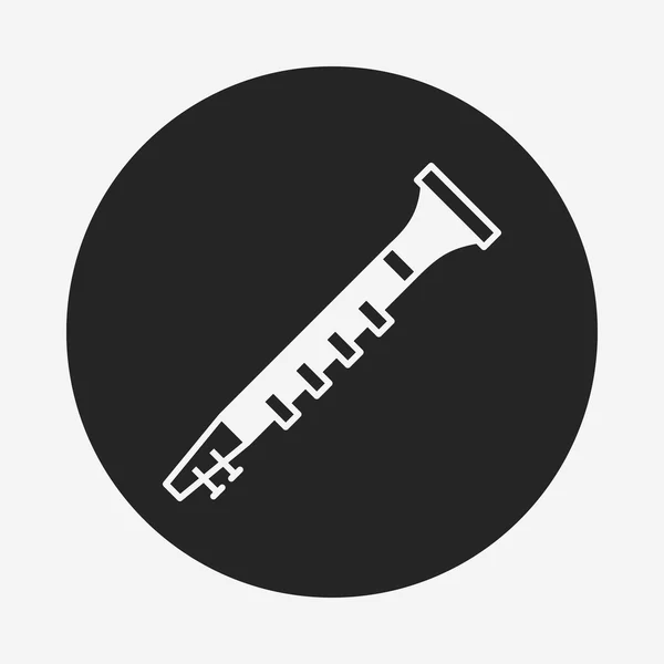 Oboe icono — Vector de stock