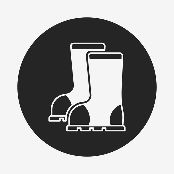 Icono botas de lluvia — Vector de stock