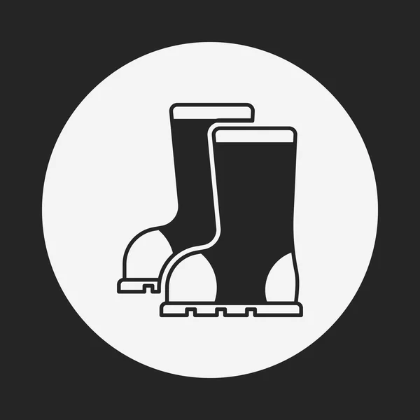 Icono botas de lluvia — Archivo Imágenes Vectoriales