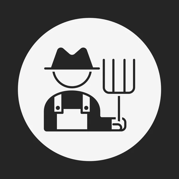 Icono del agricultor — Vector de stock