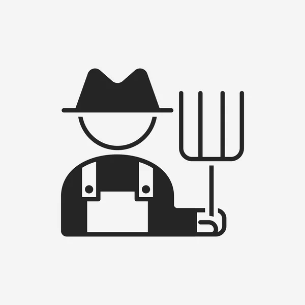 Icono del agricultor — Vector de stock