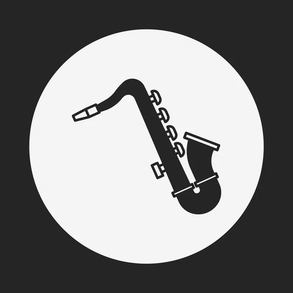 Значок саксофон — стоковий вектор