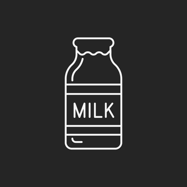 Milk line icon — Stock Vector