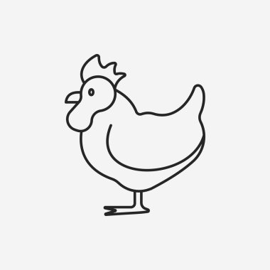 Tavuk çizgisi simgesi