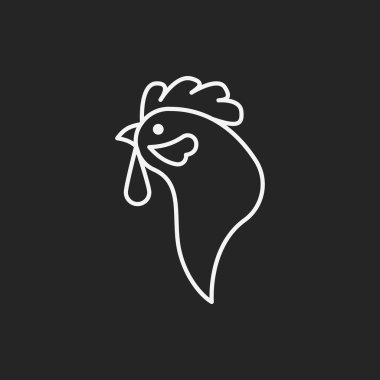 Tavuk çizgisi simgesi