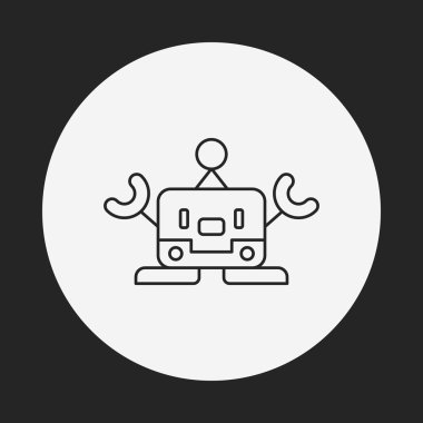 Robot çizgisi simgesi