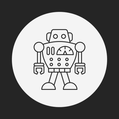 Robot çizgisi simgesi