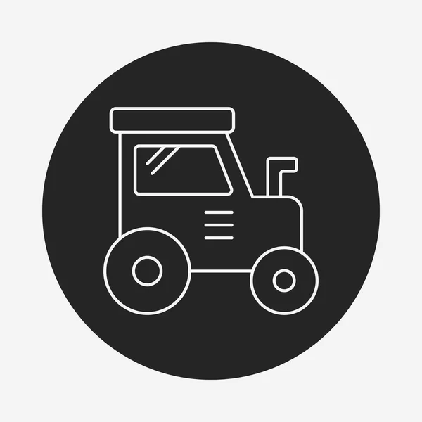 Icône de ligne de camion cargo — Image vectorielle