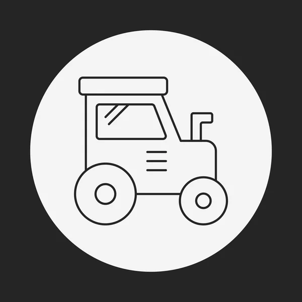 Ikone der Lastwagenlinie — Stockvektor