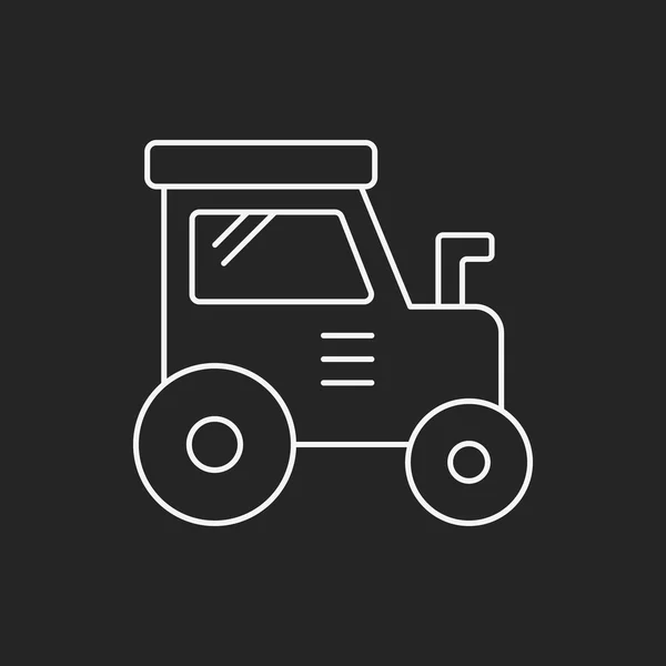 Cargo truck line icon — Stock Vector