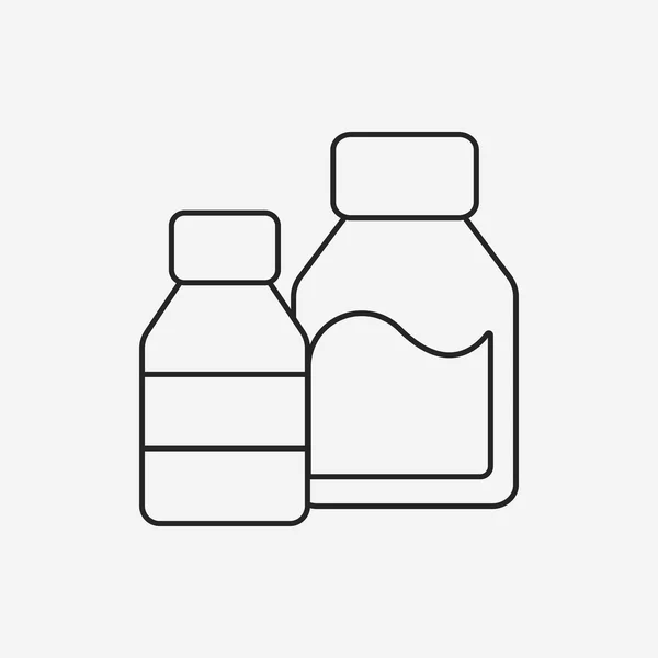 Ikone der Milchlinie — Stockvektor