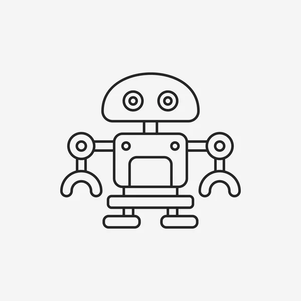 Robot line icon — Stock Vector