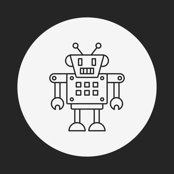 Icona della linea del robot — Vettoriale Stock