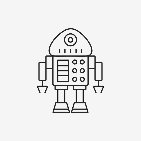 Roboterlinien-Symbol — Stockvektor