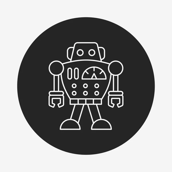 Robot line icon — Stock Vector