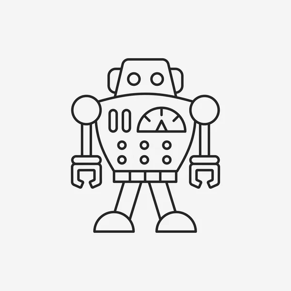 Robot line icon — Stock Vector
