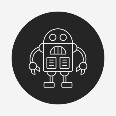 Robot çizgisi simgesi