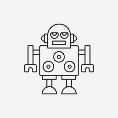 Robot çizgisi simgesi