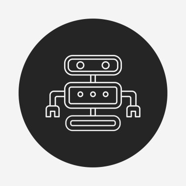 Robot çizgisi simgesi