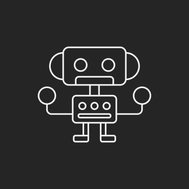 Robot çizgisi simgesi