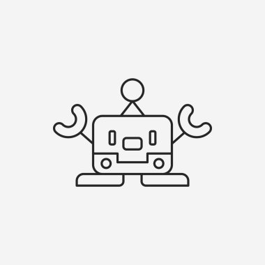 Robot çizgisi simgesi