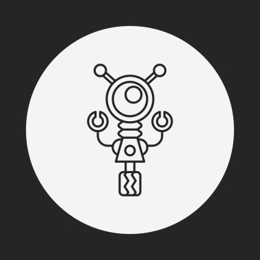 Robot çizgisi simgesi