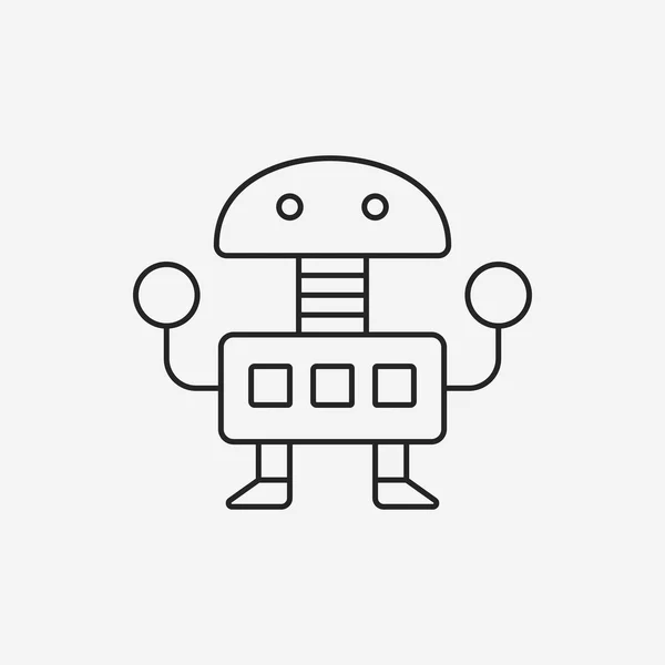 Robot line icon — Stock Vector