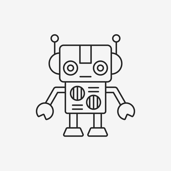 Icono de línea de robot — Archivo Imágenes Vectoriales