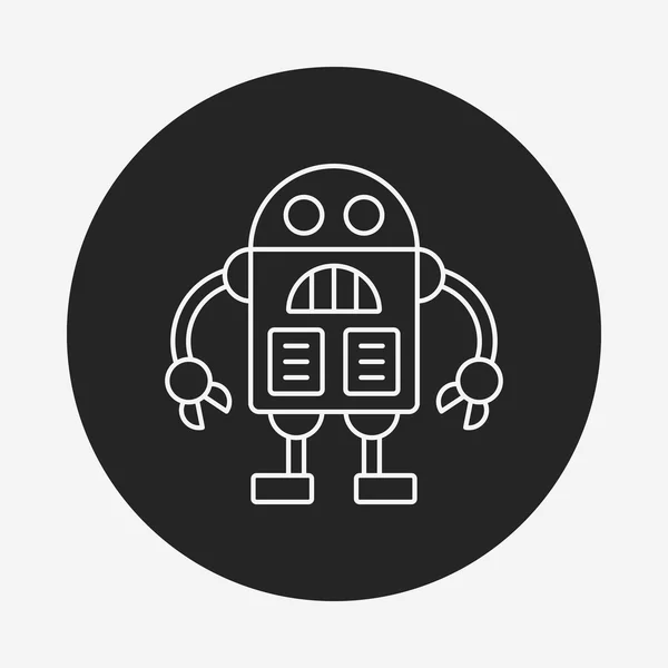 Robot line icon — Stock Vector