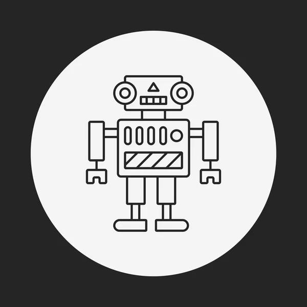 Robot line icon — Stock Vector