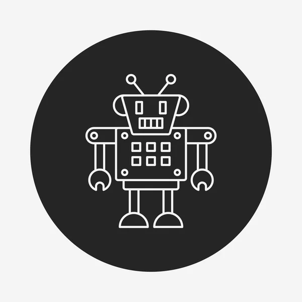 Robot line icon — Stock Vector