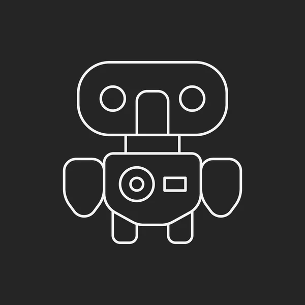 Icono de línea de robot — Archivo Imágenes Vectoriales