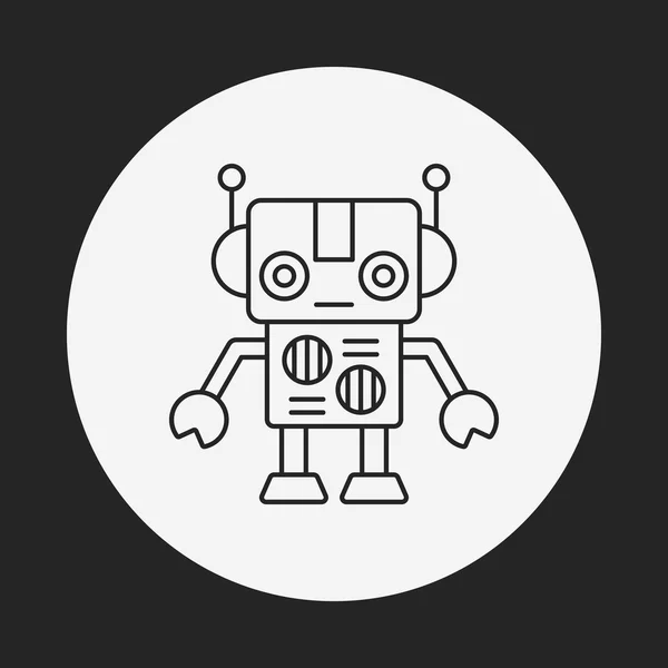 Robot line icon — Stock Vector