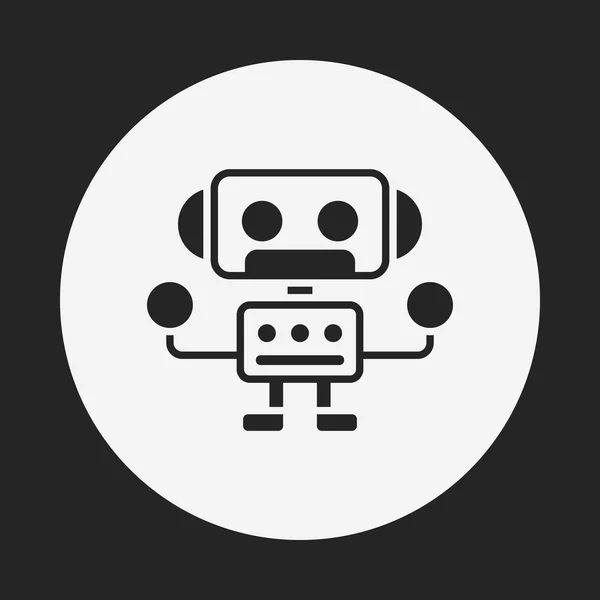 Ikon för robotar — Stock vektor