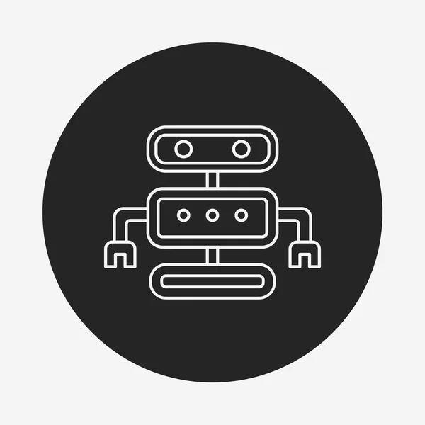 Robot line icon — Stock Vector