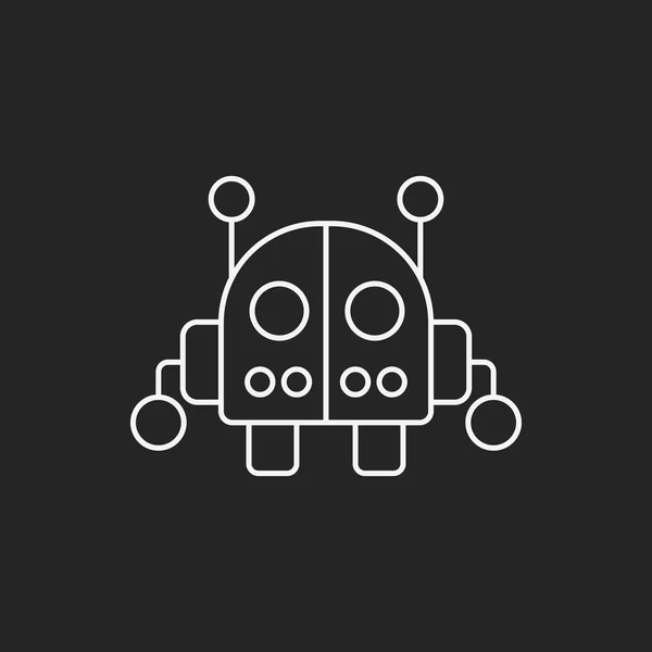 Ikona linii robotów — Wektor stockowy