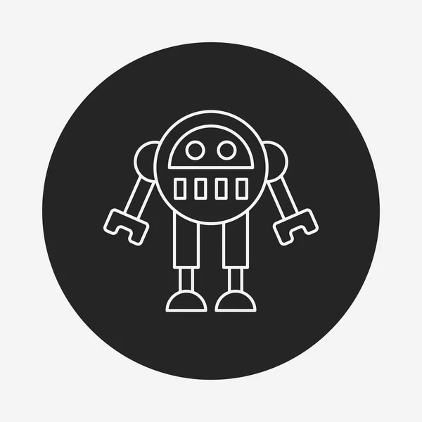 Robot line icon — Stock Vector