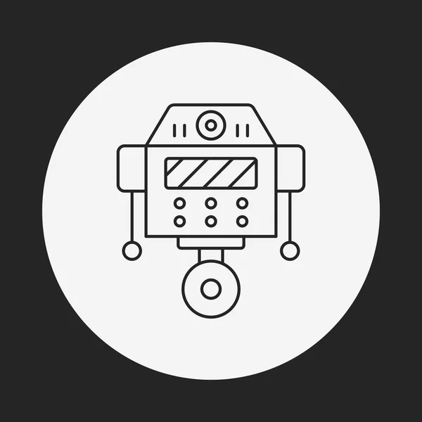 Pictogram robotlijn — Stockvector