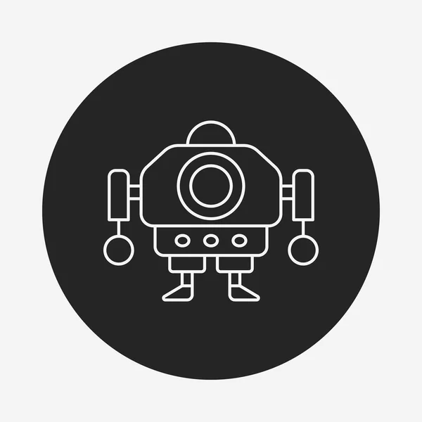 Ícone de linha do robô — Vetor de Stock